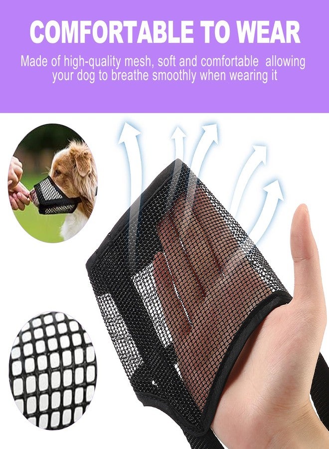 ZeriLion Small Dog Muzzle, Soft Mesh Mouth Cover for Biting, Chewing & Barking, Breathable Muzzle for Grooming, Allows Panting & Drinking - Bozal para Perros Pequeños(XS, Black) - Image 5